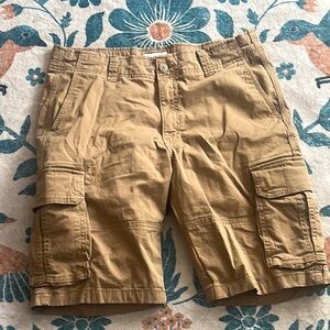 Goodfellow & Co Tan Cargo Shorts Classic Style